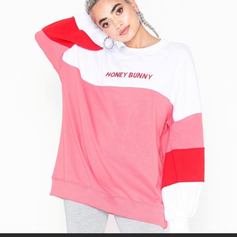 missguided Honey Bunny embrodired crewneck